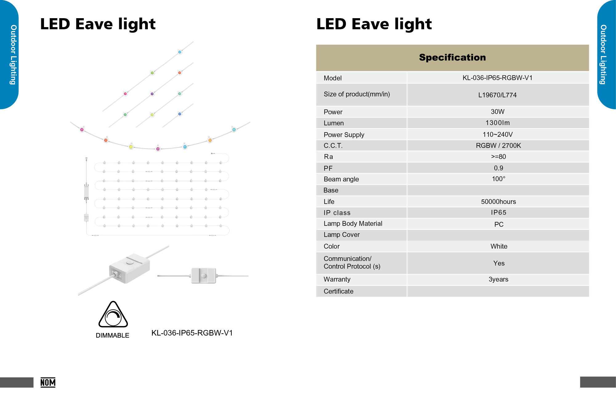LED Eave light