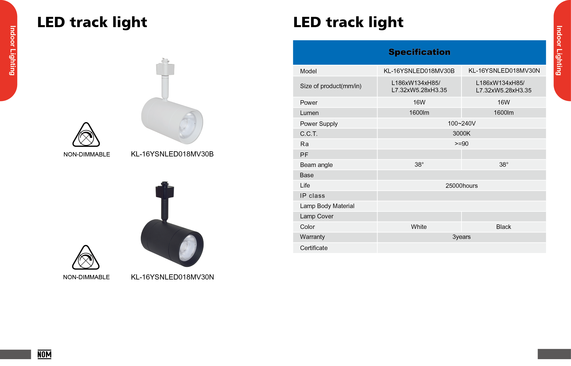 LED track light