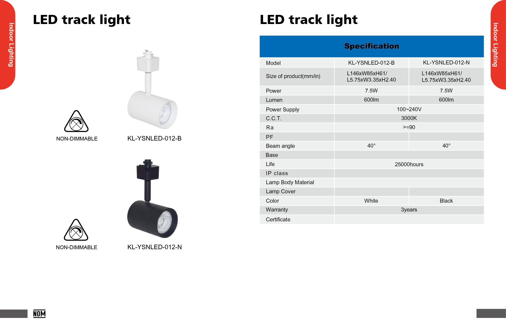 LED track light