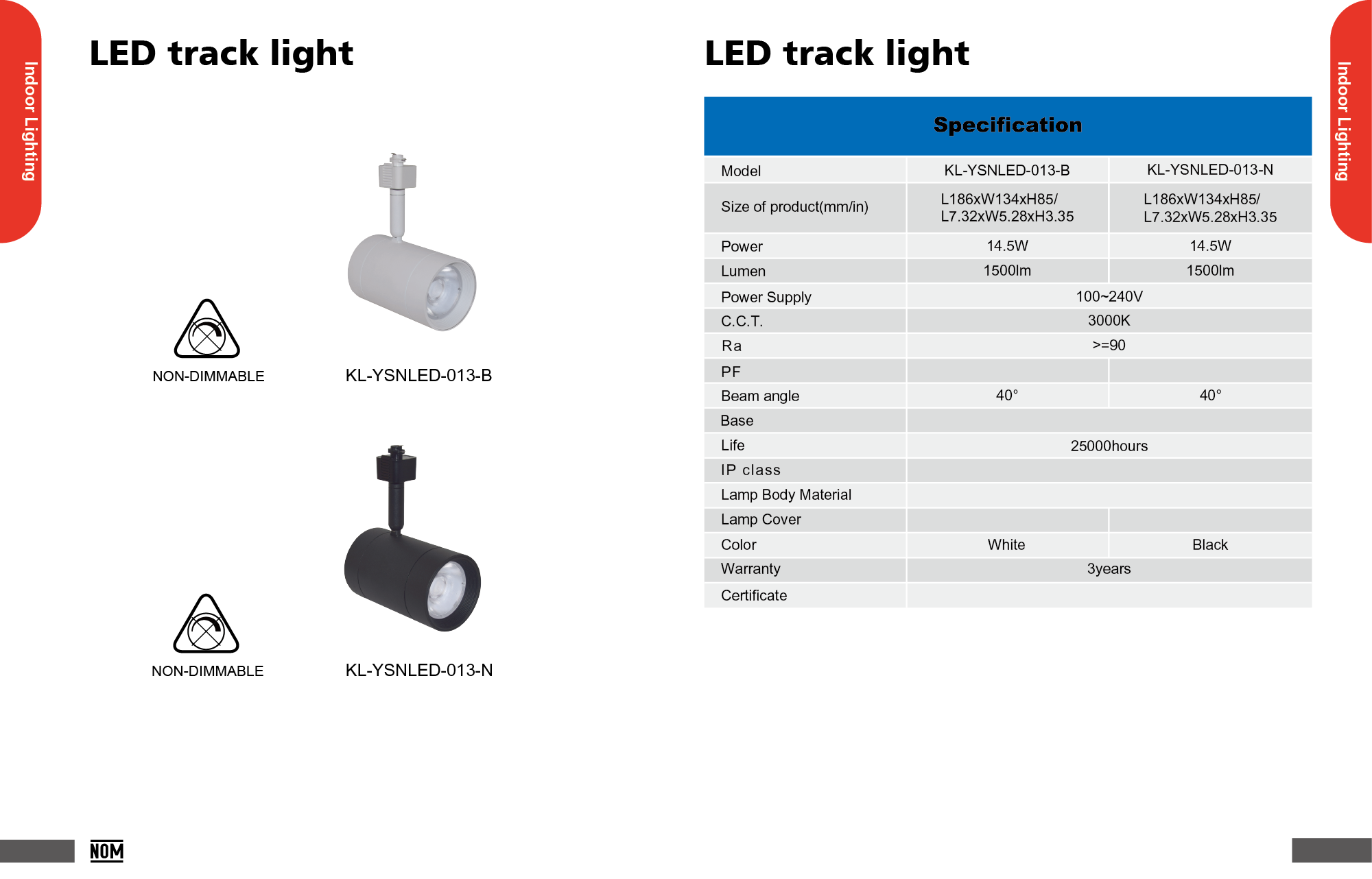 LED track light