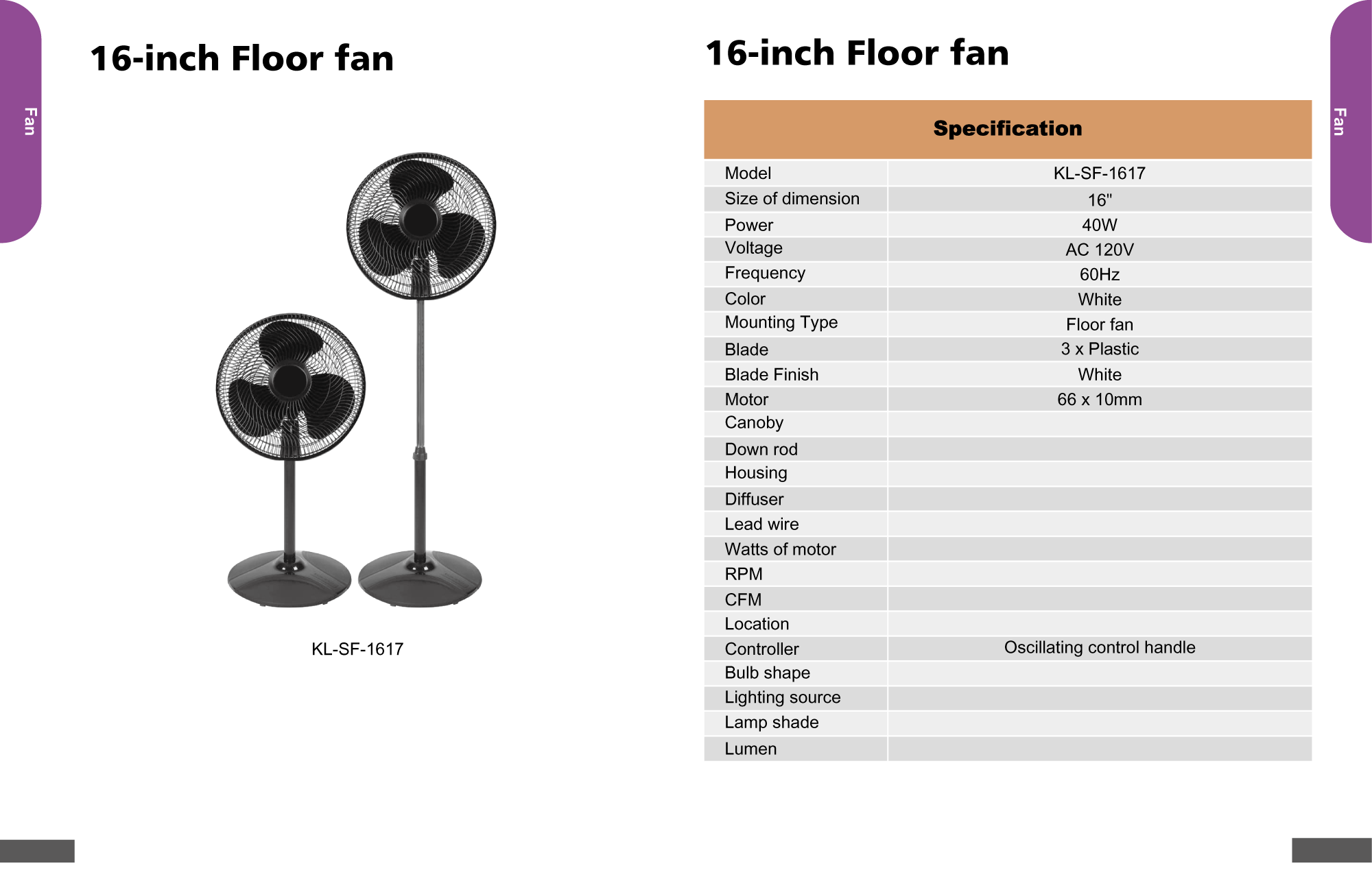 16-inch Fan Chandelier