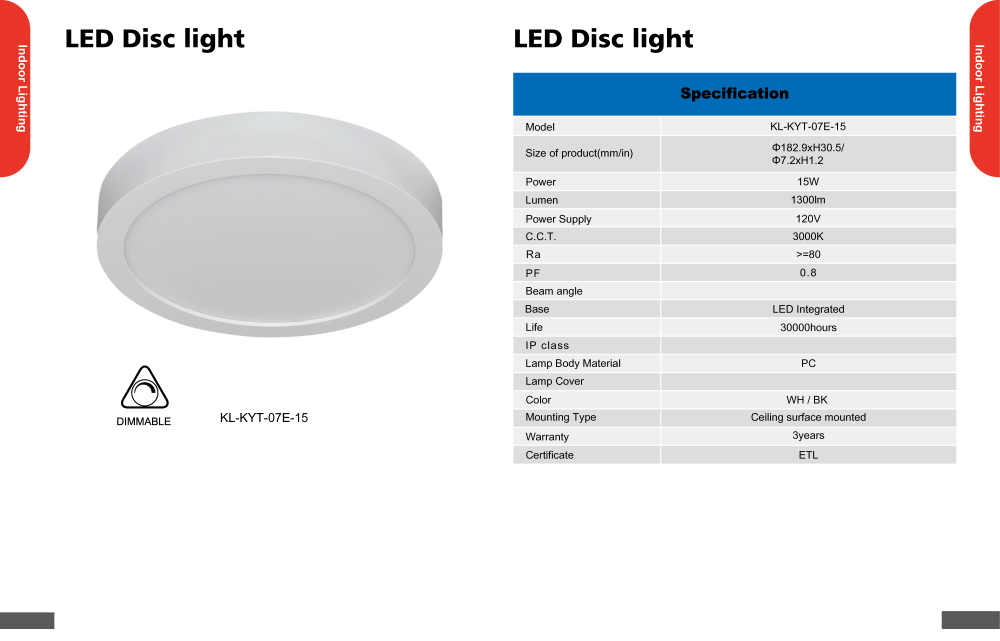 LED Disc Light