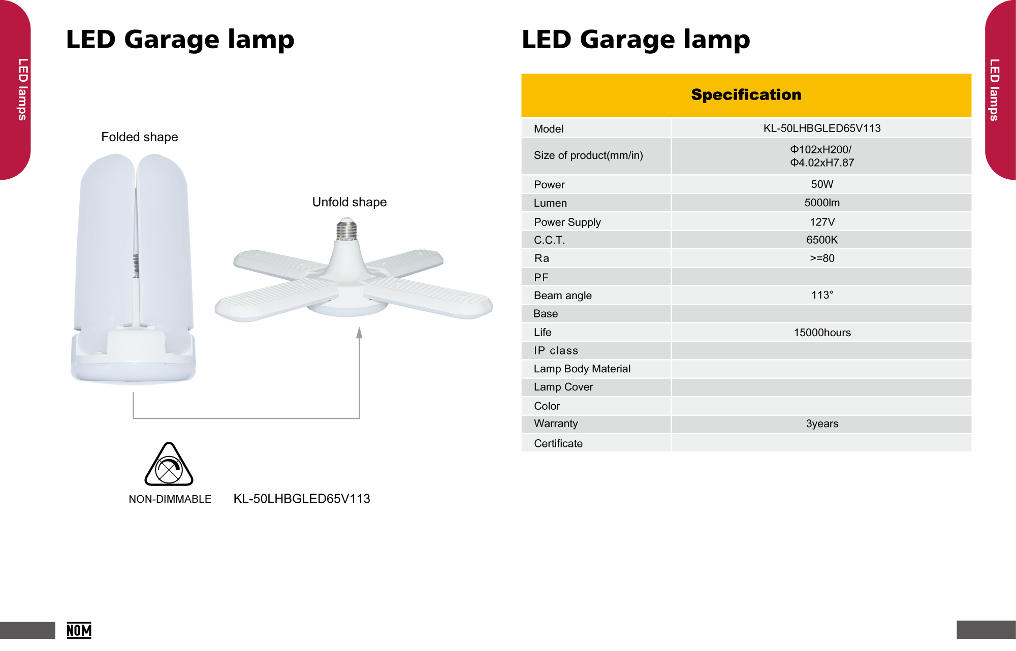 LED Garage Lamp
