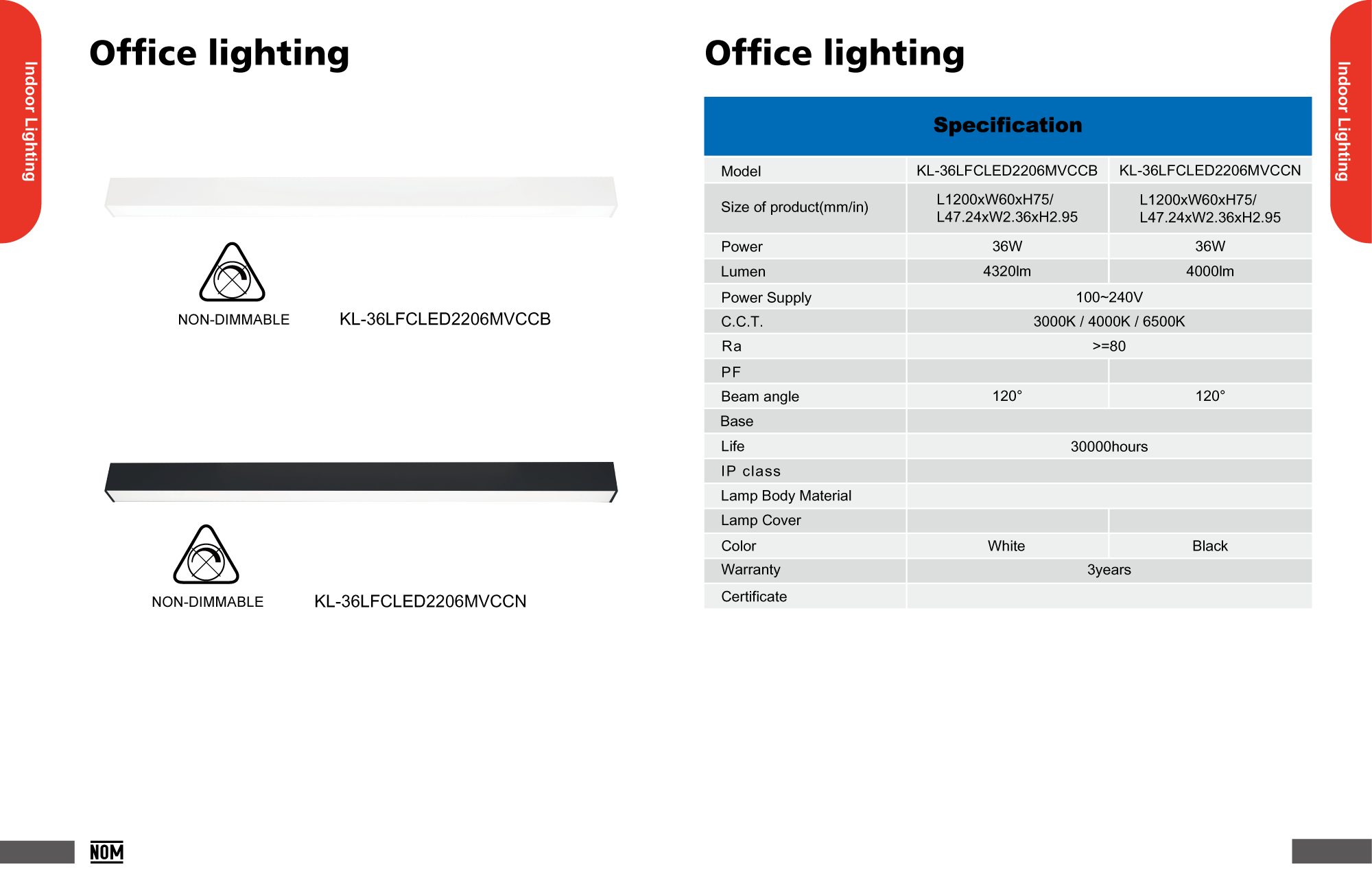 Office lighting